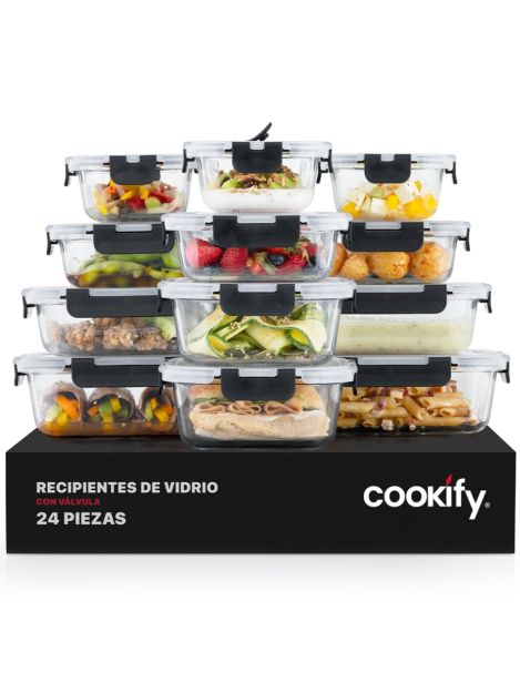Recipientes de Vidrio Set de 24 piezas 